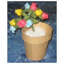 Paper Mache Clay Pot 2''x2''